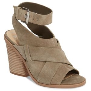 Marc Fisher Women's Taupe Suede Sandals